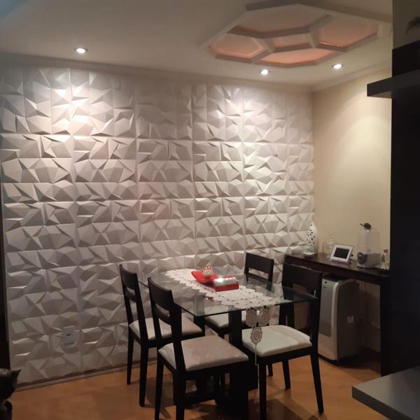 Imagem de Kit 40 Placas 3d Decora Parede Alto Relevo Painel Pvc Génova