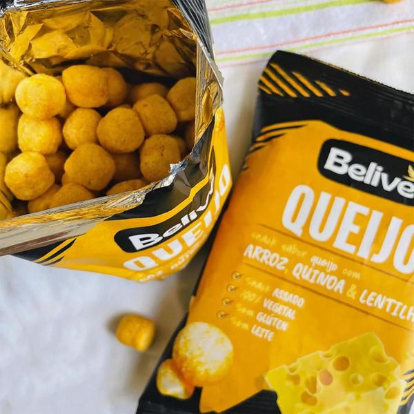 Imagem de Kit 40 Snack Arroz Pizza (20X) Queijo (20X) Belive 35G