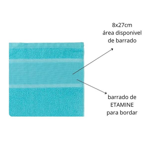 Imagem de kit 40 Toalha Lavabo 29x45 barrado para bordar Arjotec SORTIDAS