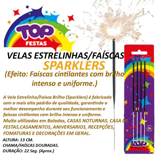 Imagem de Kit 400 Vela Estrelinha Aniversario Faisca Estrelar Sparkles Palito Bolo Decoração Festa