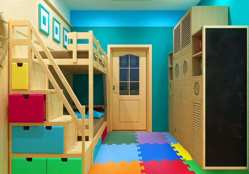 Imagem de Kit 45 Decoração Com borda Tatames Eva 50x50cm Infantil