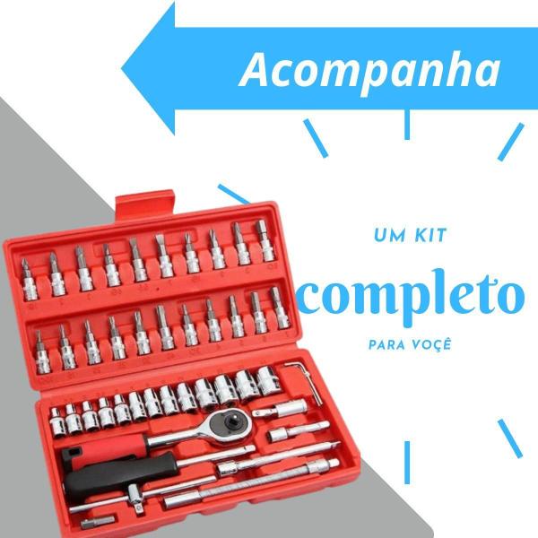 Kit 46 Chave Catraca Jogo De Soquetes Allen Torx Ferramentas Imagem de Kit 46 Chave Catraca Jogo De Soquetes Allen Torx Ferramentas