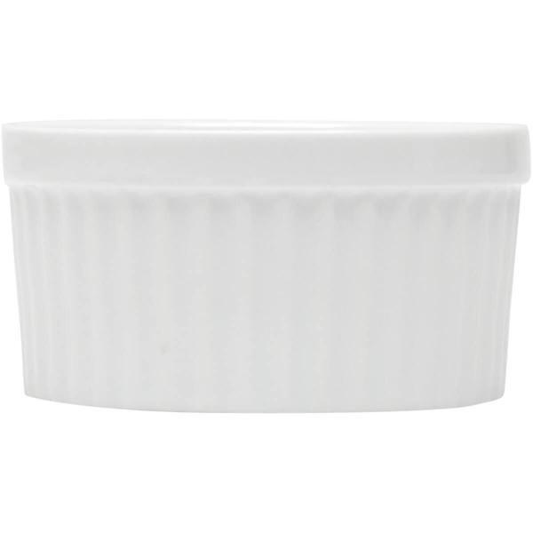 Imagem de Kit 48 Ramekins Porcelana 155ml Restaurante Classic Branco Molhos Sobremesas