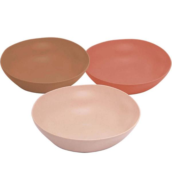 Imagem de Kit 48 Tigelas Bambu 13x4cm Organic Lyor Cumbucas Bowls Rest