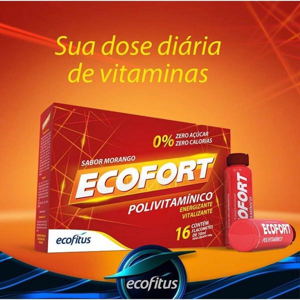 Imagem de Kit 4cx Ecofort Polivitaminico Energizante 16Un - Ecofitus