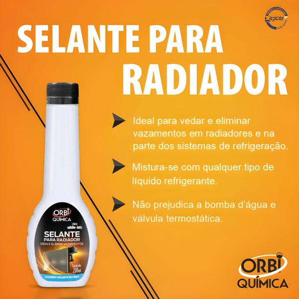 Imagem de Kit 4L Aditivos Radiador RadnaQ T-5 Rosa Concentrado + 4L Água Desmineralizada Radiex + 1 Selante De Radiador 200ml Orbi