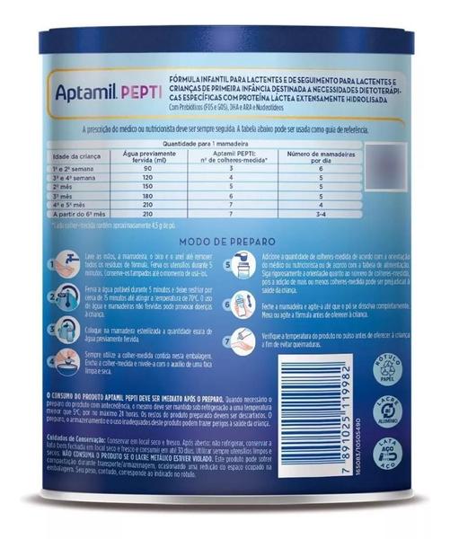 Imagem de Kit 4un Aptamil Pepti Proexpert Fórmula Infantil Danone-800g