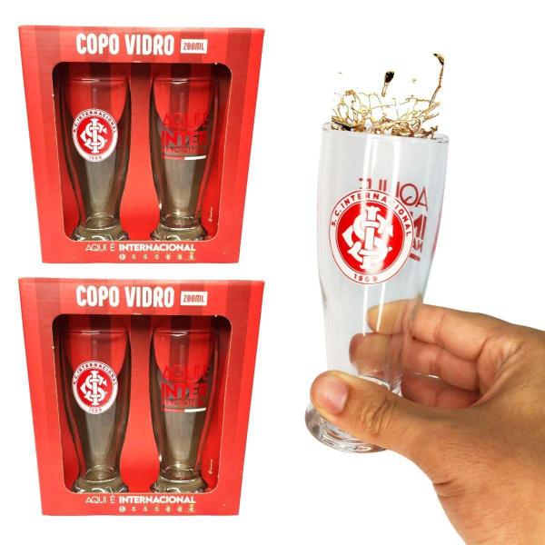 Imagem de Kit 4Un Copos Munich Vidro Tulipa Cerveja Chopp Time