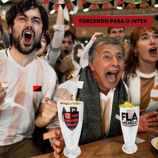 Kit 4Un Copos Munich Vidro Tulipa Cerveja Chopp Time Flamengo Oficial - BRASFOOT Imagem de Kit 4Un Copos Munich Vidro Tulipa Cerveja Chopp Time Flamengo Oficial