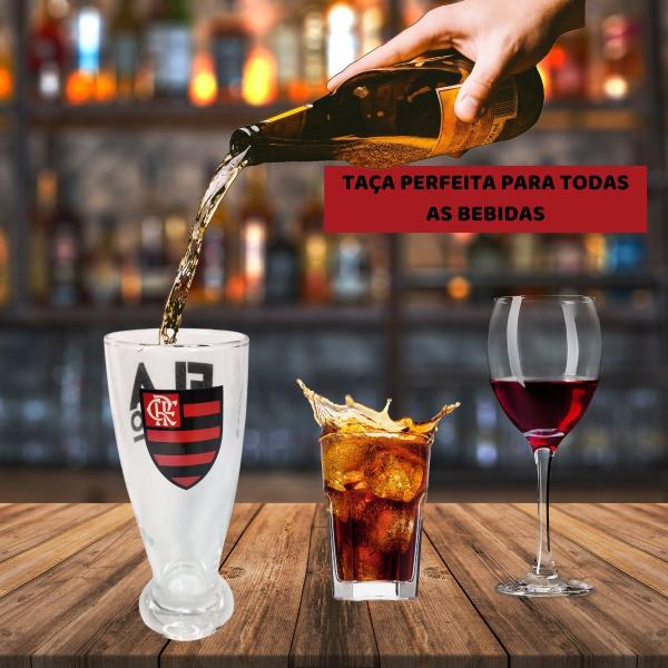 Kit 4Un Copos Munich Vidro Tulipa Cerveja Chopp Time Flamengo Oficial - BRASFOOT Imagem de Kit 4Un Copos Munich Vidro Tulipa Cerveja Chopp Time Flamengo Oficial