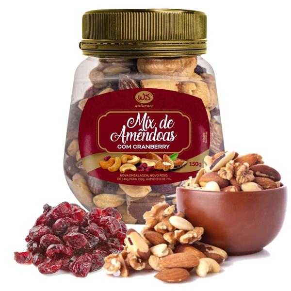 Imagem de Kit 4Un Mix Nuts De Amendoas E Cranberry Ws Naturais 150G