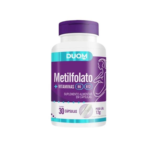 Imagem de Kit 4un Suplemento Metilfolato + Vitaminas 30Cps - Duom