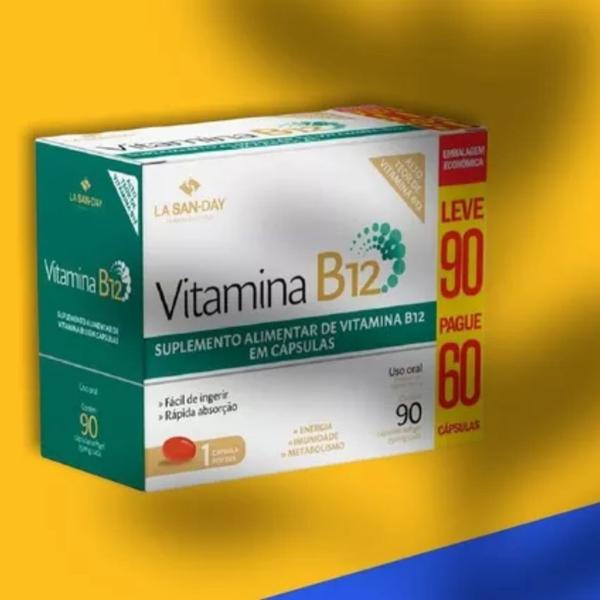 Imagem de Kit 4un Vitamina B12 90Cps - La San Day