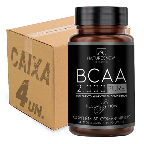 Imagem de Kit 4x Bcaa 3:1:1 2000mg Concentrado 60tabs Natures Now