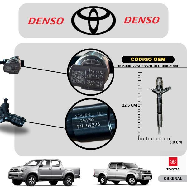 Imagem de Kit 4x Bico Injetor Toyota Hilux SW4/SRV 2.5 16v Estrela 761