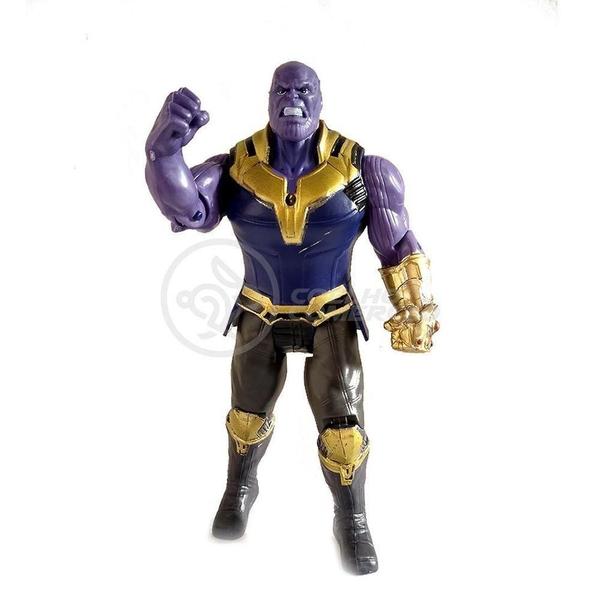 Kit 4X Bonecos 17Cm Capitão America Thanos Hulkbuster Visão - TIKTOYS Imagem de Kit 4X Bonecos 17Cm Capitão America Thanos Hulkbuster Visão