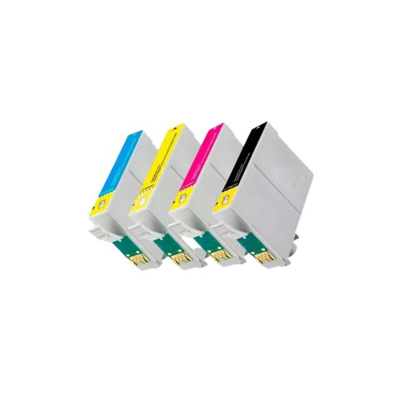 Kit 4x Cartucho Compatível com Stylus T23 TX105 TX115 TO117 TO732N TO733N TO734N - Premium Imagem de Kit 4x Cartucho Compatível com Stylus T23 TX105 TX115 TO117 TO732N TO733N TO734N