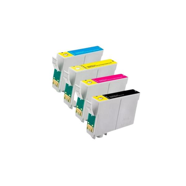 Kit 4x Cartucho Compatível com Stylus T23 TX105 TX115 TO117 TO732N TO733N TO734N - Premium Imagem de Kit 4x Cartucho Compatível com Stylus T23 TX105 TX115 TO117 TO732N TO733N TO734N