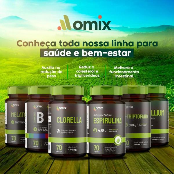 Kit 4X - Chá Verde - 60 Cápsulas - Omix Imagem de Kit 4X - Chá Verde - 60 Cápsulas - Omix