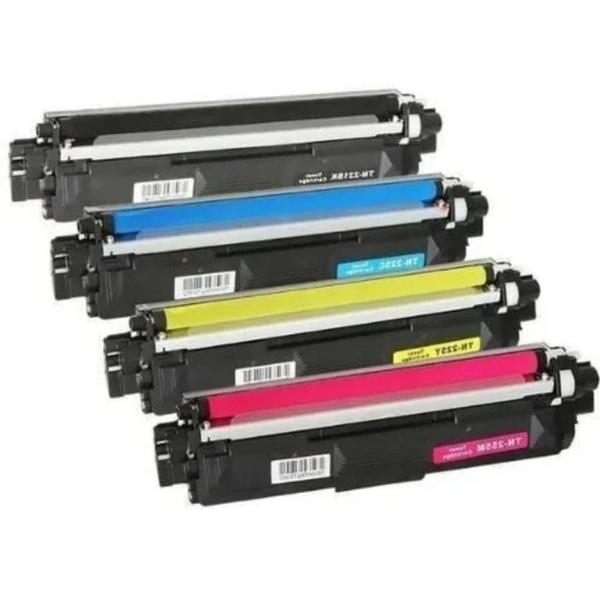 Imagem de Kit 4x Cores Toner Tn221 Hl3140cw Hl3170 Mfc9130 I BK+C+Y+M