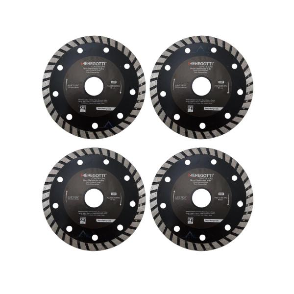 Imagem de Kit 4x Discos Diamantado Turbo 110mm Cortes Granito Concreto