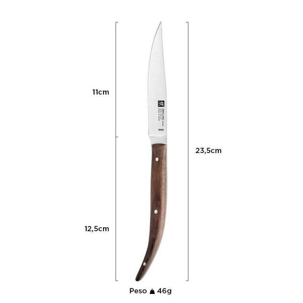 Imagem de Kit 4X Facas Steak Cabo Madeira 4" - Zwilling