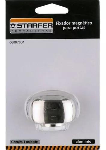 Imagem de Kit 4x fixador prendedor de porta magnetico polido no piso starfer