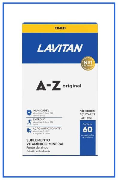 Imagem de Kit 4x Lavitan A-Z Original 60 Comprimidos - Cimed