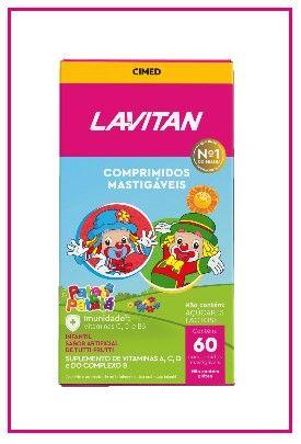 Imagem de Kit 4x Lavitan Kids Sabor Tutti-Frutti 60 comp. cada - Cimed