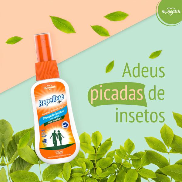 Imagem de Kit 4x Repelente de Insetos Repellere Spray Eficaz Contra Mosquitos da Dengue 105ml Myhealth