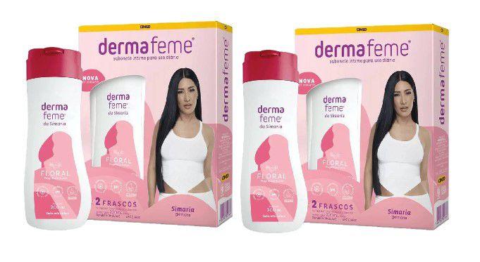 Imagem de Kit 4x Sabonete Líq. Intimo Dermafeme Floral 200ml - Cimed