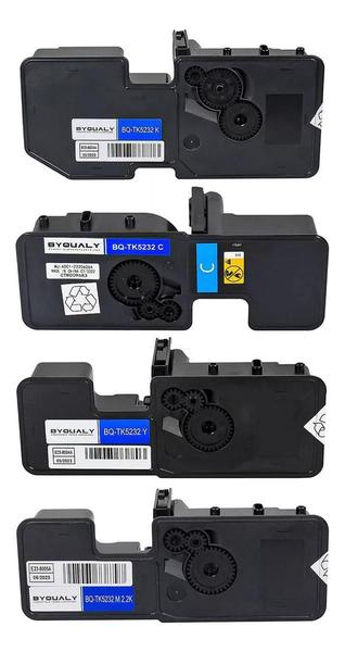 Imagem de Kit 4x Toner Comp Kyocera Tk5232 Tk 5232 K M C Y M5521 P5021