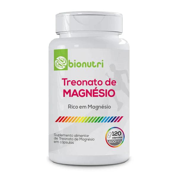 Imagem de kit 4x Treonato de Magnésio 480 Cáps 500 Mg Bionutri Original