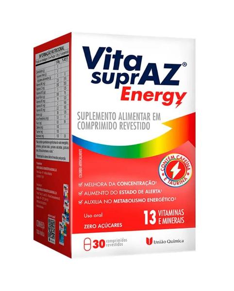 Imagem de Kit 4x Vita SuprAZ Energy 30 Comp - União Química