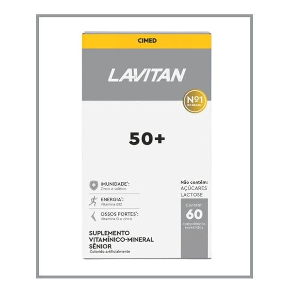 Imagem de Kit 4x Vitamina Lavitan 50+ Sênior 60 Comprimidos - CIMED