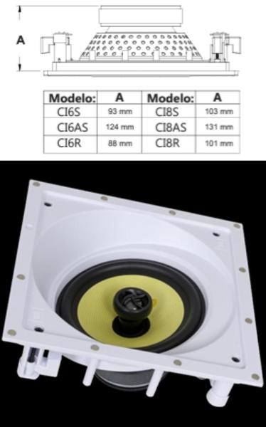 Imagem de kit 5.0 JBL 5 Caixas Gesso CI PLUS 6SA