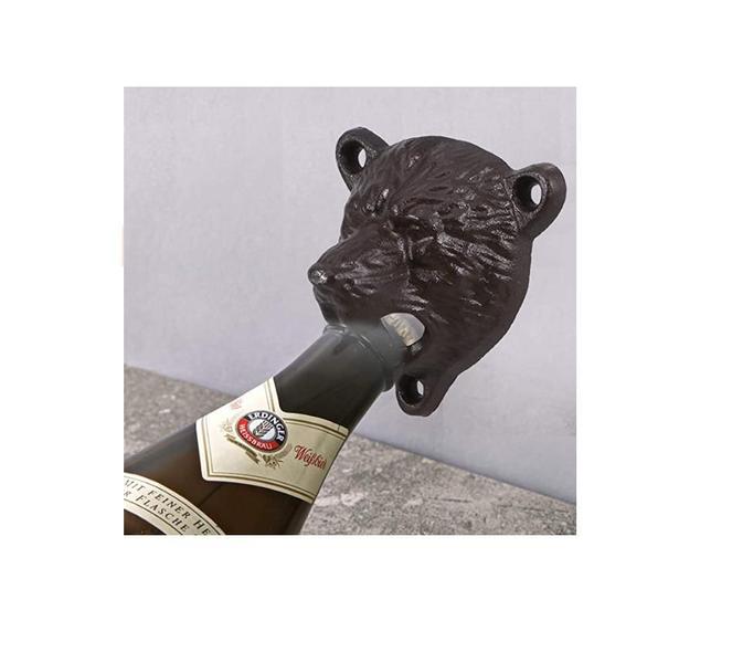 Kit 5 Abridor Garrafa Em Ferro Urso Marrom - Importado Imagem de Kit 5 Abridor Garrafa Em Ferro Urso Marrom