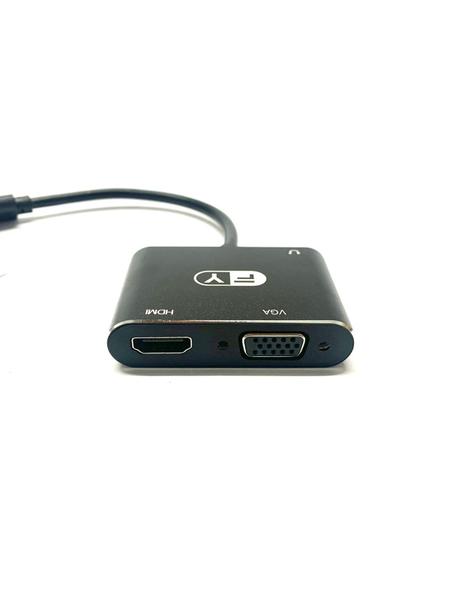 Imagem de Kit 5 Adaptador Usb 3.0 Para Hdmi Vga Multi-display 2 Em 1 Nfe Atacado