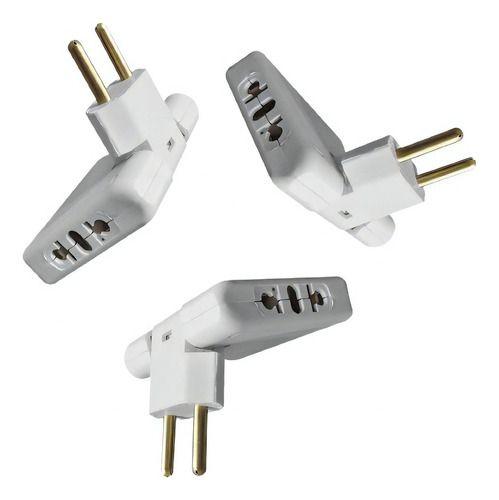 Imagem de Kit 5 Adaptador Utilimix Tomada Universal 110v/220v Branco