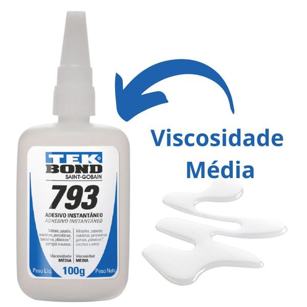 Imagem de Kit 5 Adesivos Instantâneos 793 100g Bico Anti-entupimento