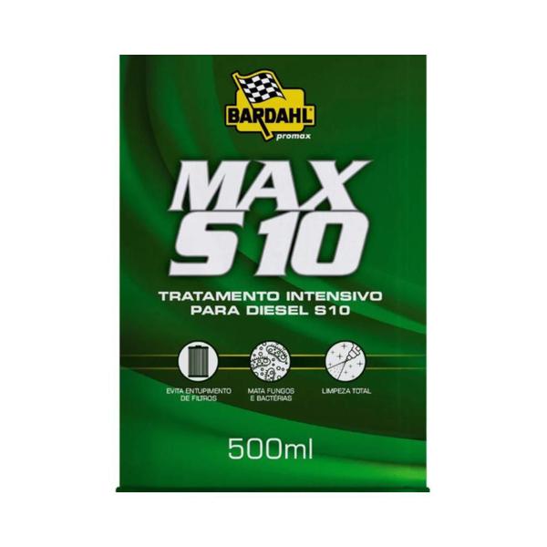 Imagem de Kit 5 Aditivo Bardahl p/ Combustível MAX S10 Diesel 500ml