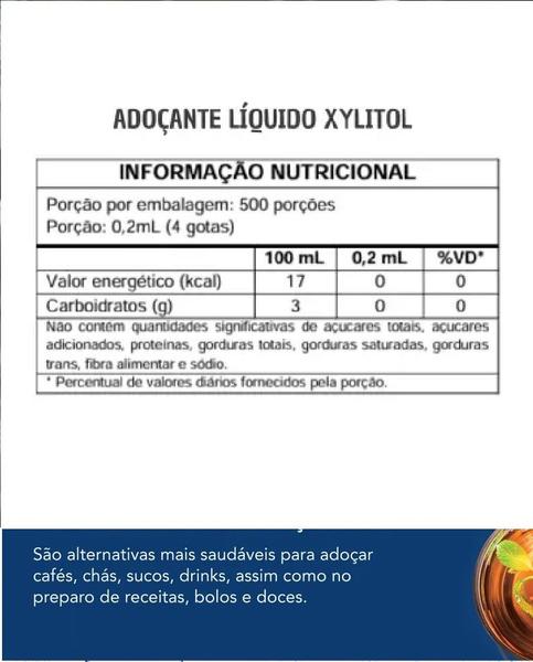 kit 5 Adoçante Xylitol Natural Liquido 100ml - absolut Imagem de kit 5 Adoçante Xylitol Natural Liquido 100ml