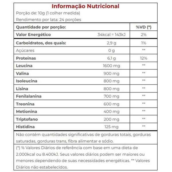 Kit 5 Aminovita Vegano Limão Vitafor 240g Imagem de Kit 5 Aminovita Vegano Limão Vitafor 240g