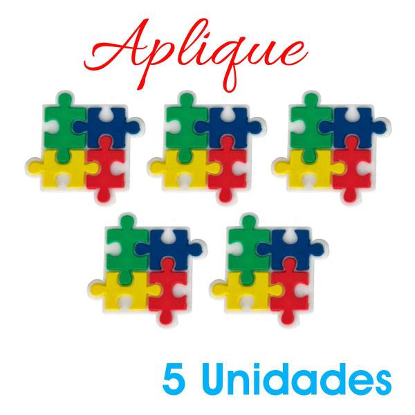 Imagem de Kit 5 Apliques Laços E Tiaras Autismo Autista Infantil