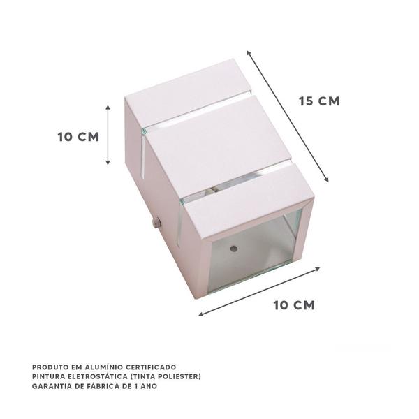 Imagem de Kit 5 Arandela 2 Focos E 2 Frisos Parede Muro Ar1510