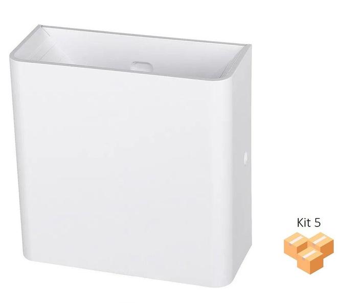 Imagem de Kit 5 Arandela 3W 3000k IP65 Branco Abs