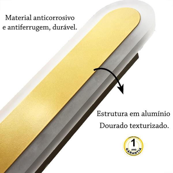 Kit 5 Arandela Cabeceira Acrilico Borda Luminosa Led Lup99 - Acende A Luz Imagem de Kit 5 Arandela Cabeceira Acrilico Borda Luminosa Led Lup99
