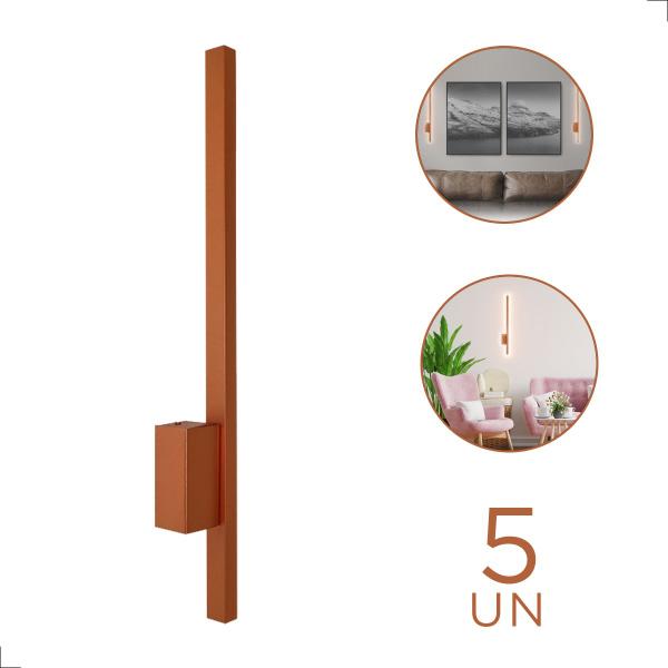 Kit 5 Arandelas Style LED 3000K Moderna Luz Indireta 823/60 - SPOTLINE Imagem de Kit 5 Arandelas Style LED 3000K Moderna Luz Indireta 823/60