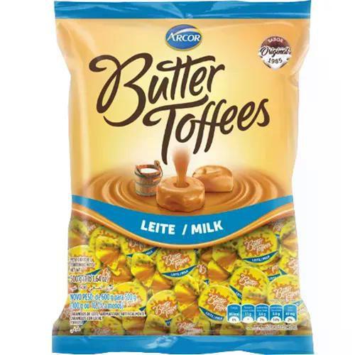 Imagem de Kit 5 Bala BUTTER TOFFEES LEITE - pct. 500g