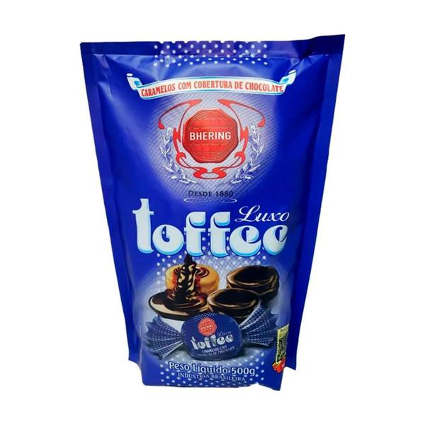 Imagem de Kit 5 Balas Caramelo Toffee Bhering 500G Luxo Chocolate